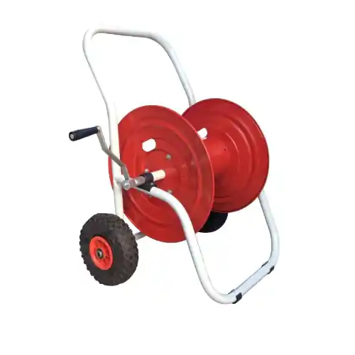 Beste Prijs Carrello avvolgitubo professionale in acciaio verniciato per 50 mt di tubo irrigazione da giardinaggio attacco 1"