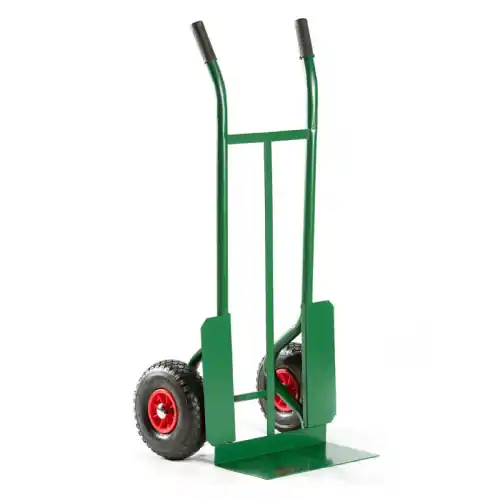 Carrello portacasse Mod. ITALIA con 2 ruote pneumatiche in acciaio tubolare verniciato pala 400x250x3 mm portata 150 kg Nieuw