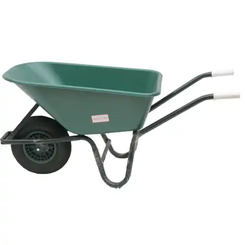Tijdelijk Beschikbaar carriola Hercules WB-100 con vasca di plastica 100 lt per concime letame