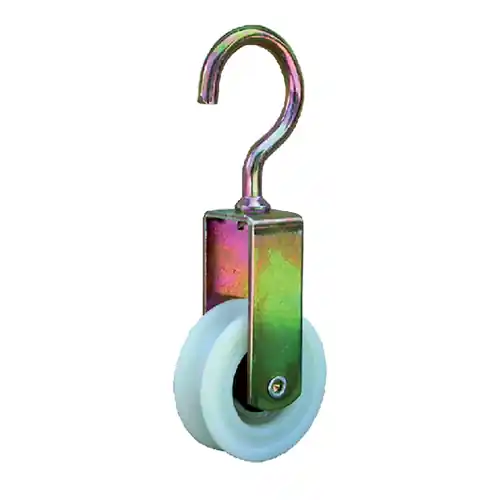 Laatste Kans Carrucola con cuscinetto ruota in nylon Ø 40 mm stendibiancheria filo panni in acciaio tropicalizzato