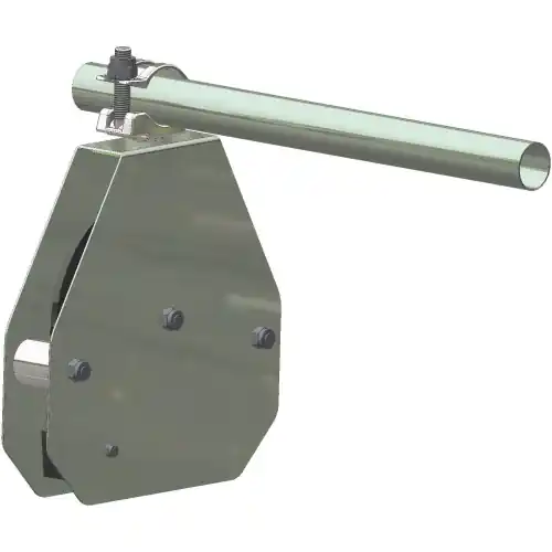 Carrucola di sicurezza con freno autobloccante portata 50 kg 30x30 cm per ponteggio Direct Verzonden
