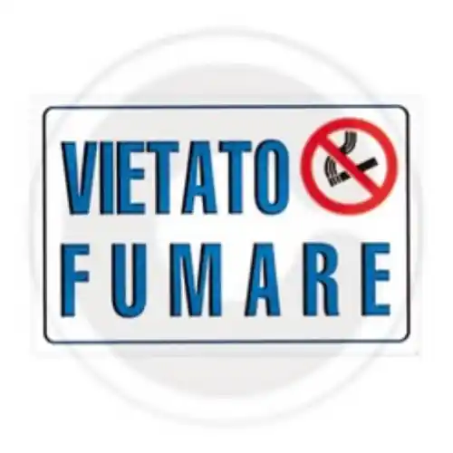 cartello etichetta targa segnaletica in pvc "vietato fumare" mm 300x200 Gecertificeerd