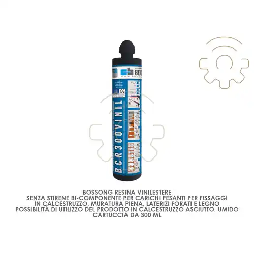 Cartuccia Bossong ancorante chimico Vinil Bcr-300 da 300 ml bicomponente per calcestruzzo mura tura piena laterizi forati e legno Koop Online