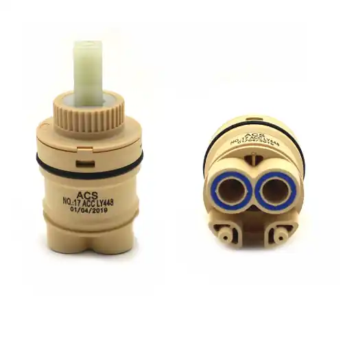 Cartuccia di ricambio per lavabo e bidet serie Iole Ø 35 mm quadro 9 x 9 mm altezza totale 73 mm ricambi lavabo bidet Populair