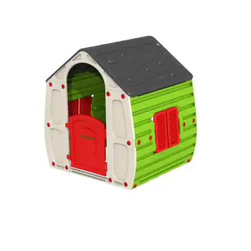 Casetta per bambini Magical in resina termoplastica 102x90x109 cm casa giochi da giardino esterno Alleen Vandaag