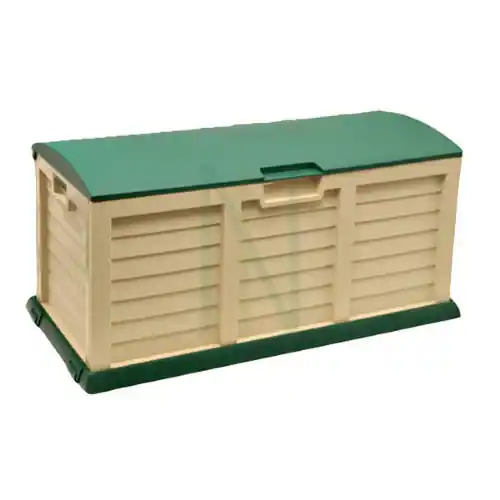 Veilige Betaling Cassapanca in resina per esterno 00-811 cm 140x61x69h portalegna contenitore