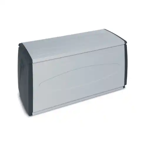 Betaalbaar Cassapanca Terry BOX 120 Qblack portalegna contenitore in polipropilene 120x54x57 cm 2 ruote su un lato
