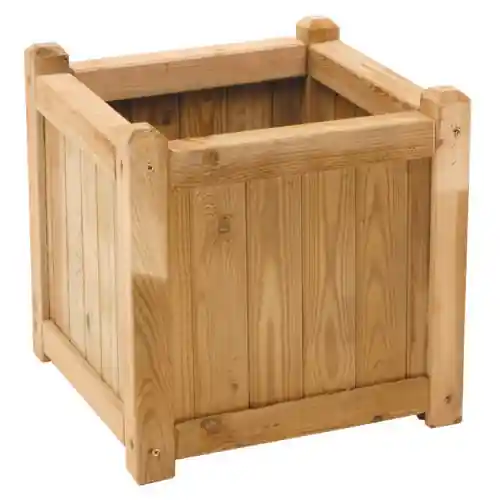 Hoge Kwaliteit Cassetta portafiori e piante quadrata cm 40x40x40 in legno di pino impregnato fioriera per terrazzo giardino esterno