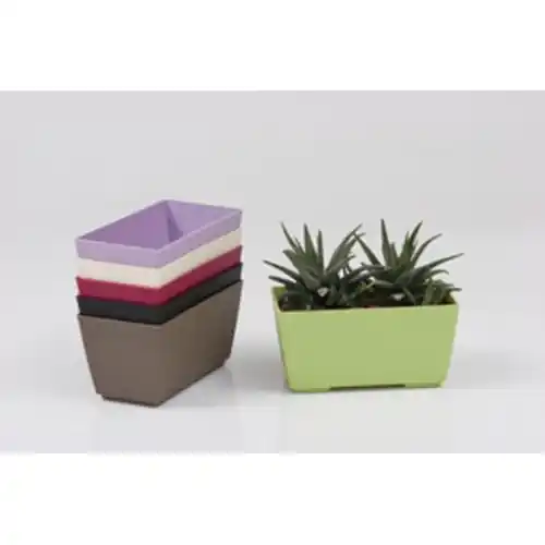 cassetta vaso Mood 21 cm 21x11x11 h arredo giardino casa vari colori Premium