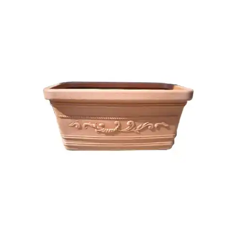 Must-Have Cassetta vaso Prestige in resina festonato decorato cm 100x47x41 per piante fiori balconi e terrazzi