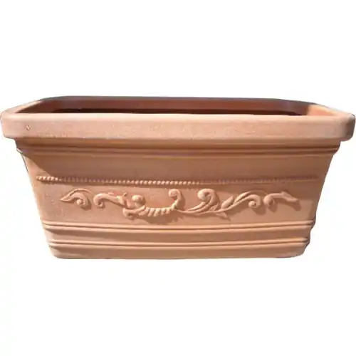 Must-Have Cassetta vaso Prestige in resina festonato decorato cm 60x33x29 per piante fiori balconi e terrazzi