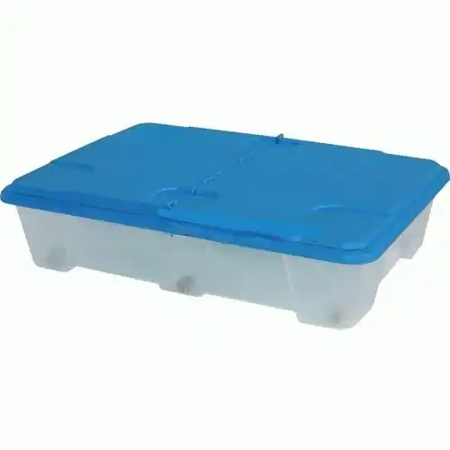 Tijdelijk Beschikbaar cassettone sottoletto in pvc con ruote cm 60x40x19 h con coperchio cassetto