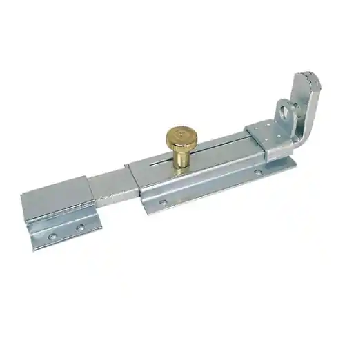 Catenaccio con portalucchetto e contropiastra Art.38 200 mm in acciaio tropicalizzato pesante Weekendaanbieding
