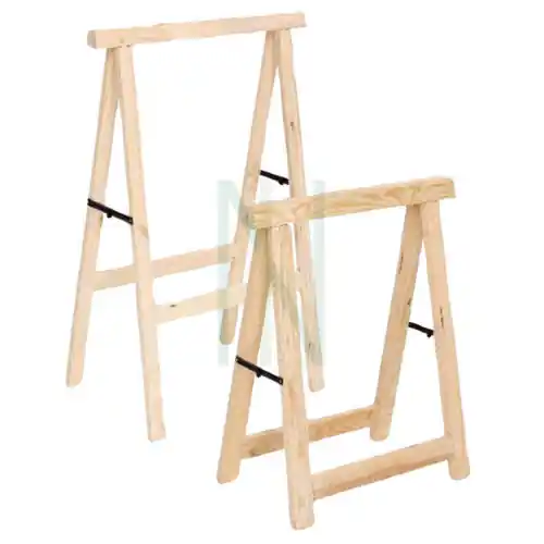 Cavalletto multiuso in legno di pino high cm 75x100h Flitsaanbieding