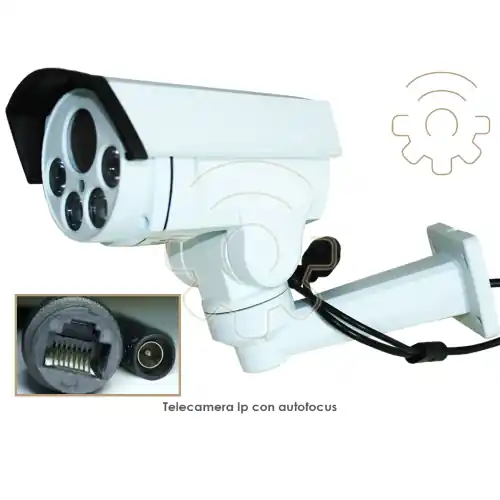 Populair CCD videocamera HD 12 mm digitale di sorveglianza IP autofocus con staffa