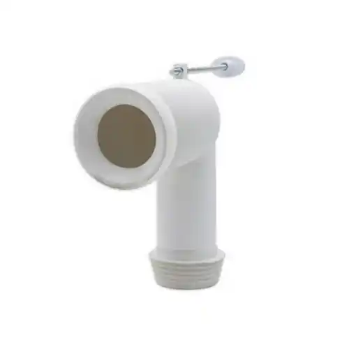 Ceramica Dolomite curva tecnica in plastica 90° bianca per scarico wc Hete Deal