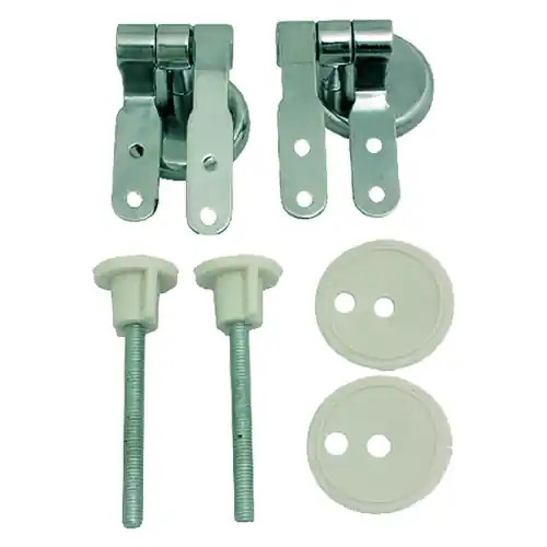 Populair Cerniera fissaggio per sedile WC confezione 2 pezzi universale completa di viti accessori ricambi