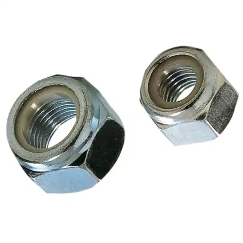Populair cf 16 pz dadi autobloccanti acciaio zincato passo grosso attacco 8x1,25 mm DIN982