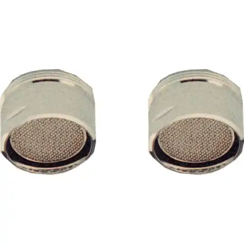Veilige Betaling cf 2 pz di aereatori in acciaio cromato con filtro attacco femmina mm 22x1"