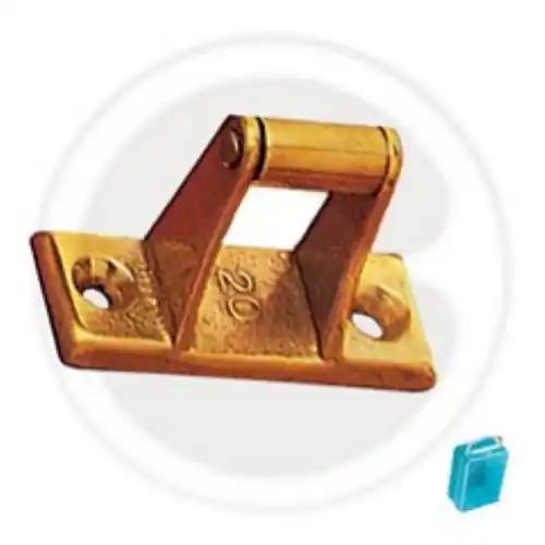 cf 2 pz di cavallotto cavallotti per aste cremonesi da 30 mm in ottone Snelle Levering