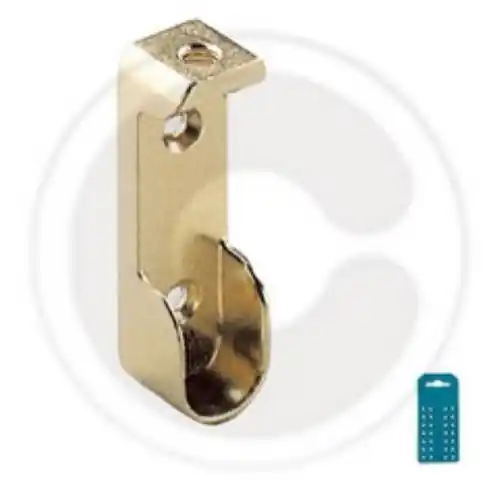 cf 2 pz di supporti laterali reggitubo per tubo ovale in zama cromato ottone Direct Verzonden