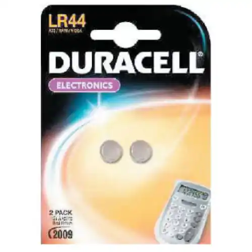 cf 2 pz Duracell LR44 batterie pile a bottone alcalina 1,5V per calcolatrice Snelle Levering