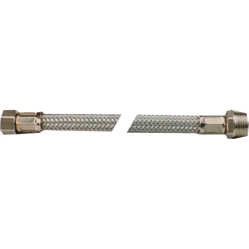 cf 2 pz flessibile in alluminio attacco M/F 3/8 cm 30 flessibili raccordo tubo Bestel Nu
