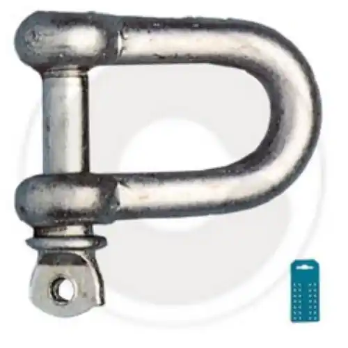 Alleen Vandaag cf 2 pz grillo dritto U acciaio zincato chiusura a scatto morsetto funi 12 mm