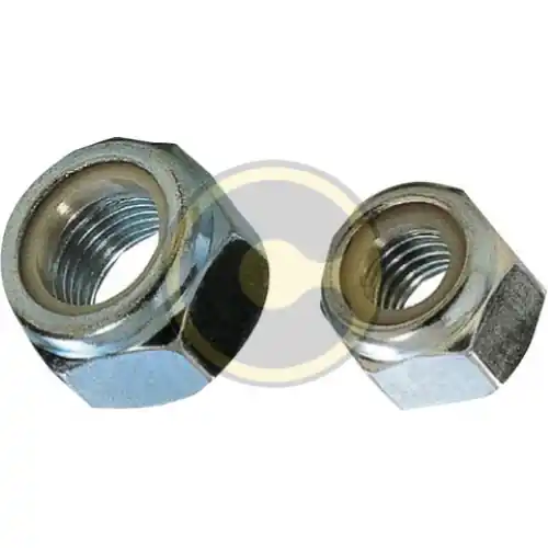 cf 20 pz dadi autobloccanti acciaio zincato passo grosso attacco maschio 6x1 mm Nieuw