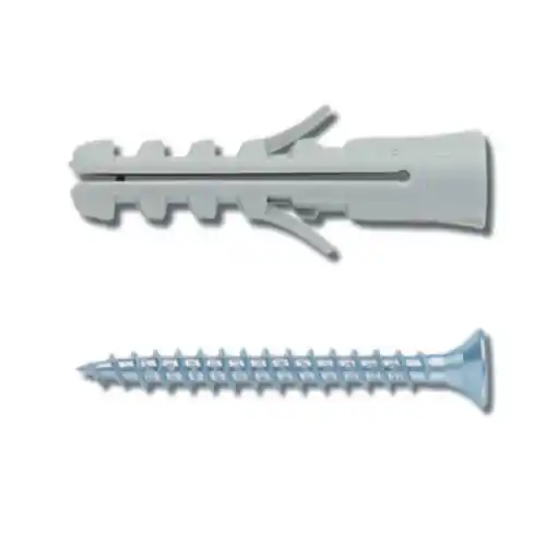cf 20 pz Elematic tasselli E/VA senza bordo Ø 5 mm tassello in nylon con alette Fabrieksprijs