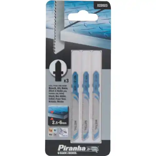 cf 3 lame per metallo attacco baionetta piranha X22023 taglio grosso <60 mm Seizoensaanbieding