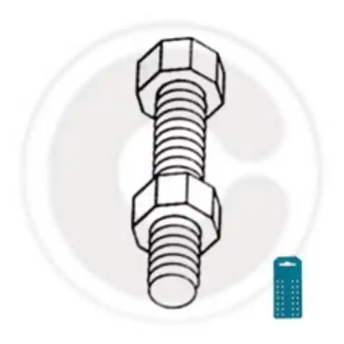 cf 30 pz di bulloni acciaio zincato per scaffali scaffalatura Ø 8x25 mm con dado Gereduceerde Prijs