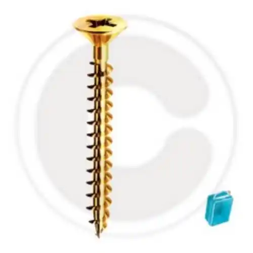 Finale Uitverkoop cf 30 pz Panel viti acciaio ottonato testa piana Ø 4x40 mm vite per legno