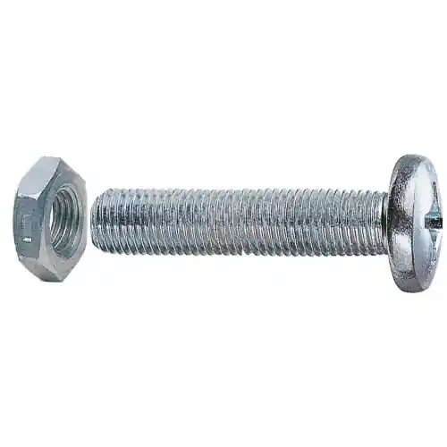 Veilige Betaling cf 30 pz vite viti a metallo testa cilindrica passo grosso Ø 5x16 mm con dadi