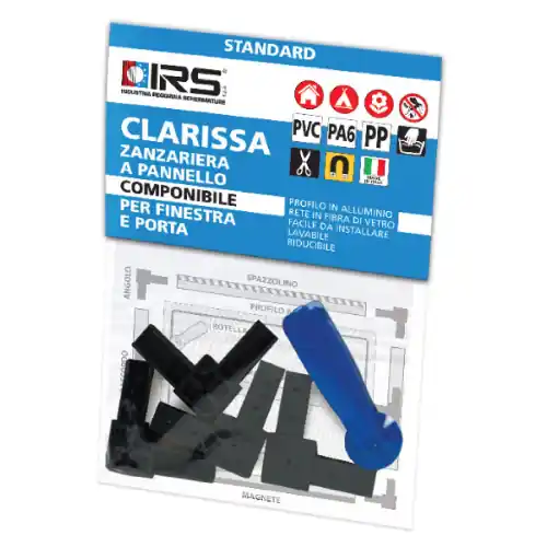 cf 4 angoli + rotella per zanzariera Irs Clarissa ricambio per finestre e porte Koop Online