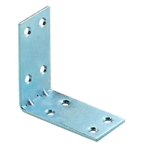 Gereduceerde Prijs cf 4 pz di piastrine ad angolo acciaio zincato a 8 fori cm 3x3 angolare lastrina