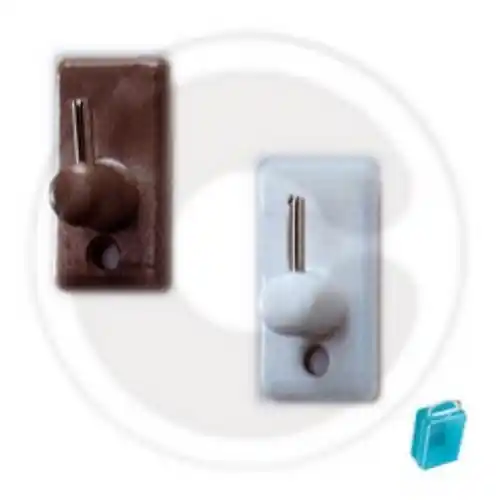 cf 4 pz di supporti in plastica adesivi bronzo per bris-bris supporto per tende Seizoensaanbieding