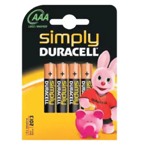 cf 4 pz Duracell Plus batterie pila pile alcalina ministilo stilo MN2400 1,5W Direct Beschikbaar