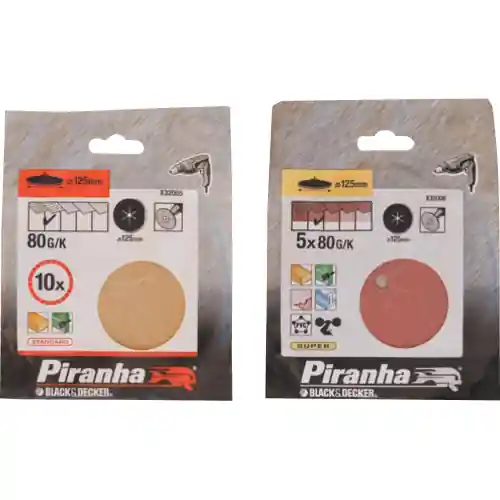 Alleen Vandaag cf 5 dischi al corindone grana 80 Ø 125 mm piranha X32005 per trapano