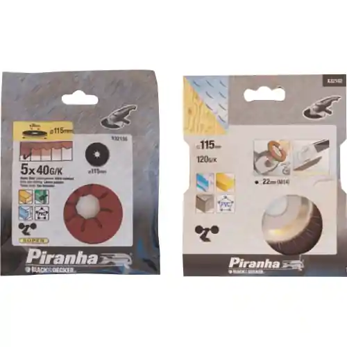 cf 5 pz disco abrasivo in fibra grana 80 Ø 115 mm piranha X32165 smerigliatrice Nieuw