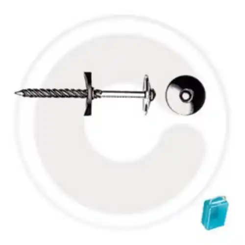 cf 50 pz di chiodi zincati autofilettanti per copertura lamiera mm 50 chiodo Dagaanbieding