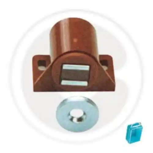 Direct Beschikbaar Chiusura magnetica calamita marrone magnete a scatto per pensili e mobili
