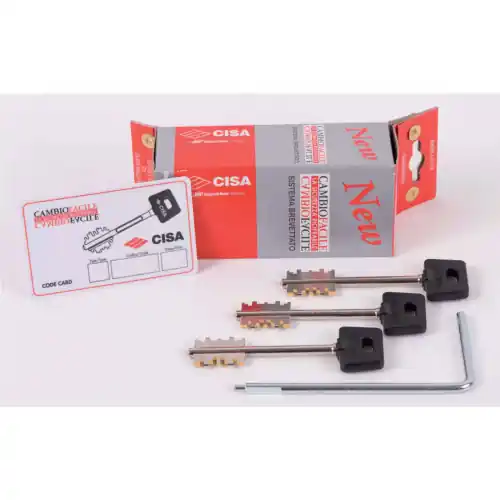 Laatste Kans Cisa 06520.50.1 kit 3 chiavi corte 1 attrezzo di cambio per serrature