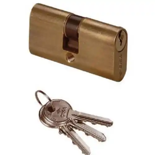 Cisa 08210.02 cilindro ovale di sicurezza da infilare 56 mm con 3 chiavi Koopje