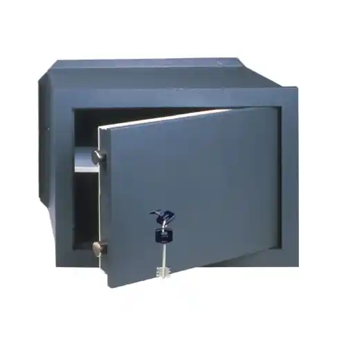 Cisa 82010.31 cassaforte meccanica a muro incasso con chiave doppia mappa 36X24X20cm frontale in acciaio spessore 10 mm Alleen Vandaag