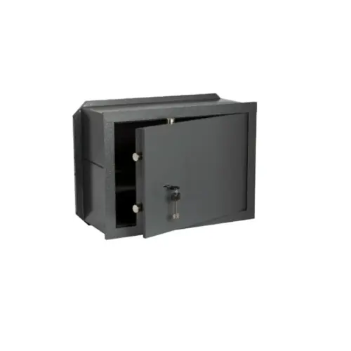 Cisa 82010.40 cassaforte meccanica a muro incasso con chiave doppia mappa 42X20X30cm frontale in acciaio spessore 10 mm con catenacci girevoli Tijdelijk Beschikbaar