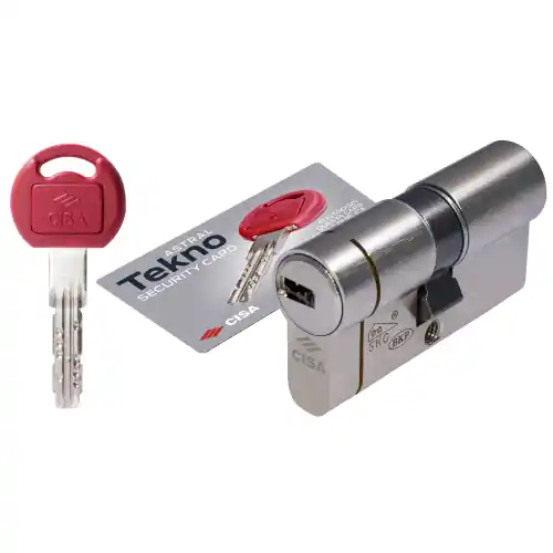 Cisa OM 3T1 cilindro Astral Tekno Pro mm 30.60 in ottone con 3 chiavi Seizoensaanbieding