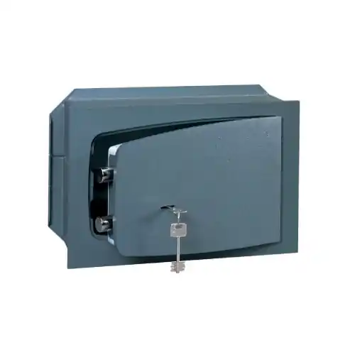 Dagaanbieding Cisa serie 8A010.21.0 cassaforte meccanica inacsso a muro chiusura chiave doppia mappa 31X19X19,5 cm frontale in acciaio 8mm