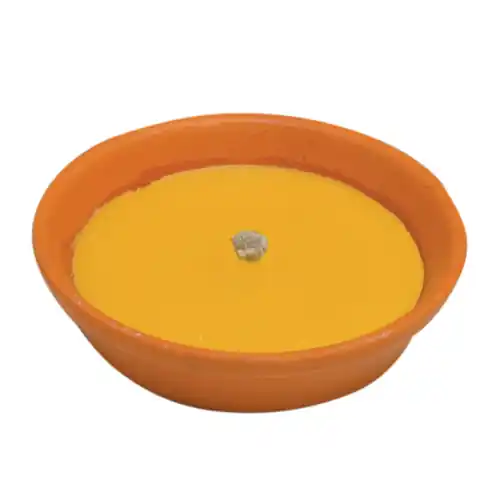 Aanbieding Citronella ciotola in coccio stoppino antivento Ø 18 cm candele citronelle antizanzare