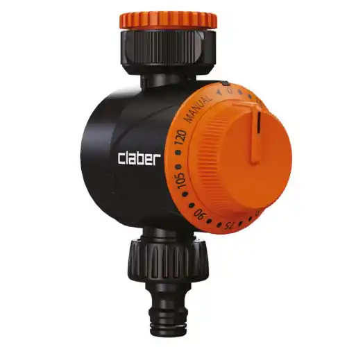 Claber 8421 Centralina manuale con rotella di avviamento e chiusura automatica, temporizzatore timer meccanico per irrigatore giardino Goedkoop